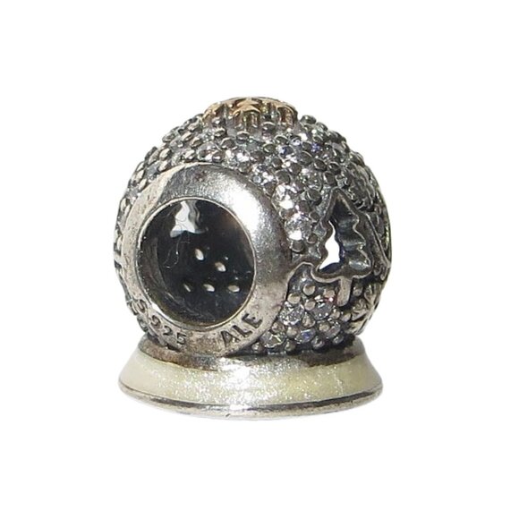 Pandora  Ltd Ed 2015 Christmas Ornament CZ/ Sterling Silver .925 Charm 794200CZ - Picture 3 of 8